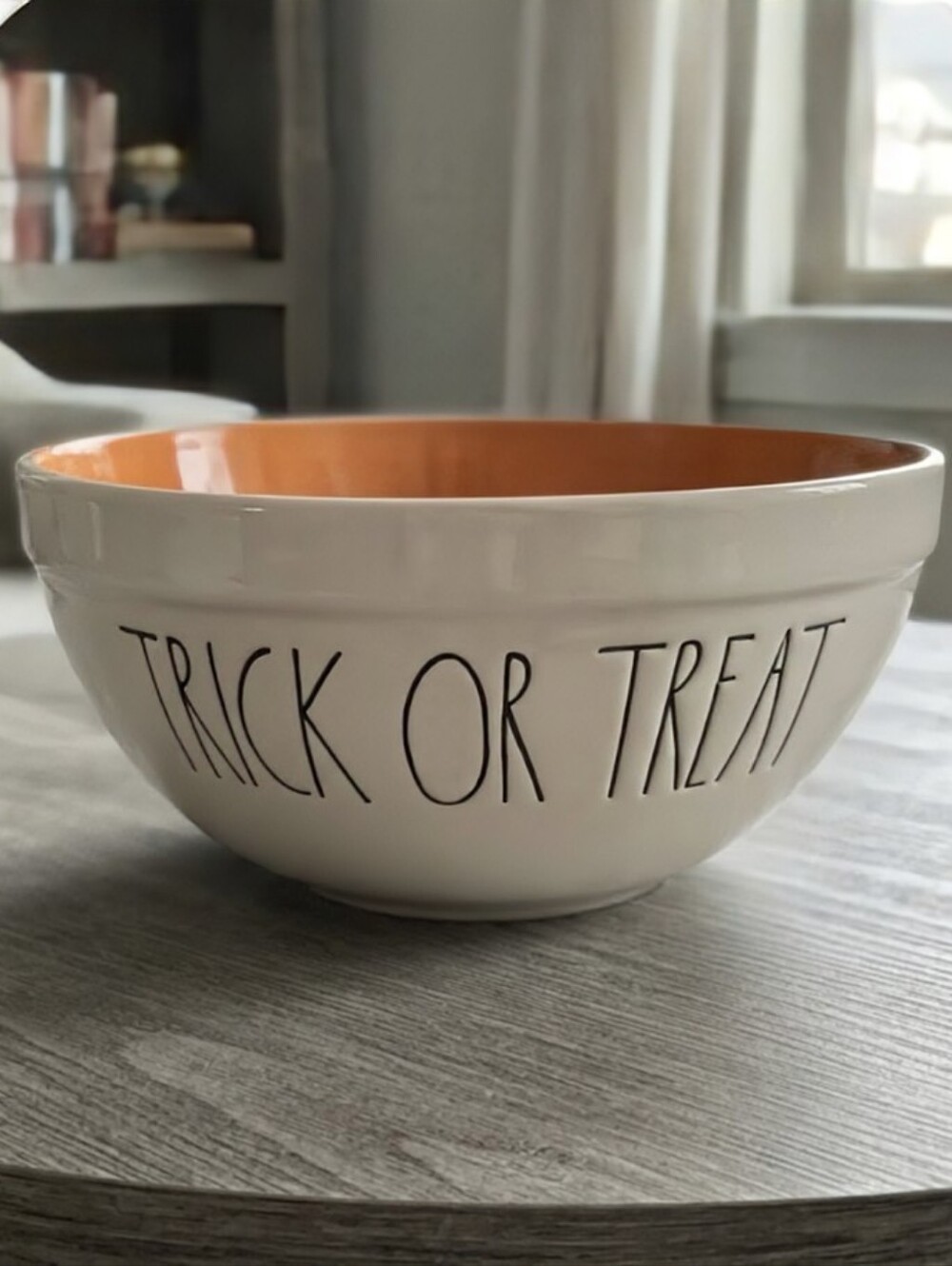 NEW Rae Dunn "TRICK OR TREAT" Halloween Serving/Candy Bowl